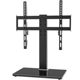 B094d9k4lw Hemudu Universal Tv Stand For 27-60 Inch Lcd Led Tvs - 6 Level Height Adj Tempered Glass B
