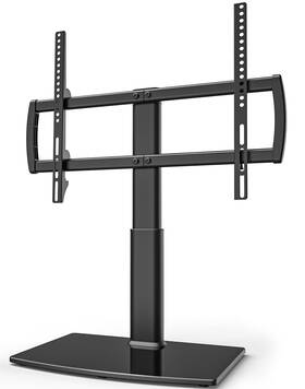 Ht03b-002p Hemudu Universal Tabletop Tv Stand With Wall Mount For 32 To 70 Inch 4 Level Height
