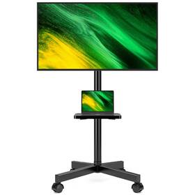 Hw01b-001 Hemudu Mobile Tv Stand For 23-60 Inch Lcd Led Flat/curved Screen Tvs Cart Holds