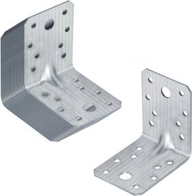 Mw163-t20 Heneng 20 Pcs L Right Angle Brackets With Reinforcing Rib 2-7/8 Inch X Silver
