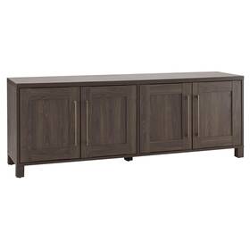 Henn&hart 810062535453 Rectangular Tv Stand For Tvs Up To 80 Inch In Alder Brown Stands F