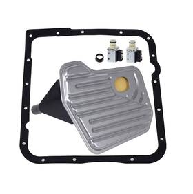 Azmp24226 Hercoo 4l60e Shift Transmission Solenoid Valve A&b With Filter Gasket Kit Compatible