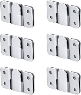 Hermia 762027799939 Flush Mount Bracket Interlocking Photo Frame Hook 56 X Large 6pairs Silver