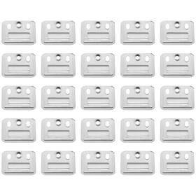 31702-lwf-l44-s25 Heyous 25pcs Wall Panel Fixings - Stainless Steel Silver Clips For