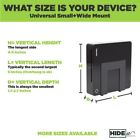 Hideit Uni-sw Mounts Black Adjustable Mini Computer Wall Mount Small Cable