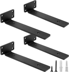 Zj-01 Hitomen Heavy Duty Floating Shelf Brackets 8-inch 1/5ftft 8 Inch Black