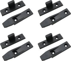 46684-sqffpjb-4s Hjgarden 4set Black Keku Suspension Fittings Quick Fitting Furniture Panel Joint