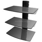 Hmn3064719381469kn Wall Mounted Glass Dvd Shelf Black