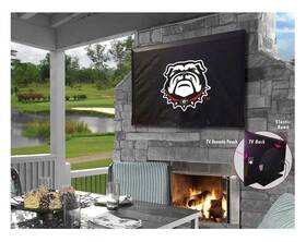 Holland Bar Stool Tv40ga-dog Co. Georgia Bulldog Tv Cover Black