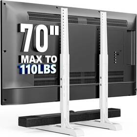 Holmaxd 726084142695 Universal Tv Stand For 19 70 Inch Lcd Led Tvs Adjustable Tabletop Base 110 Lbs