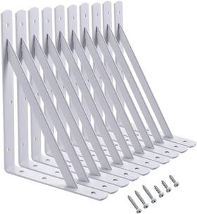 Home Master Hardware 842001160433 12 X 8 Inch Heavy Duty Inch-10pcs White