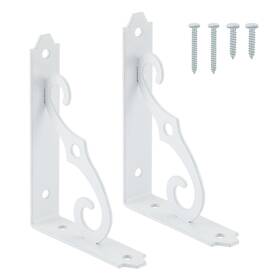 Home Master Hardware Hmh-6173 Decorative Shelf Brackets 5x3-1/2 5 X 3 1/2 Inch White