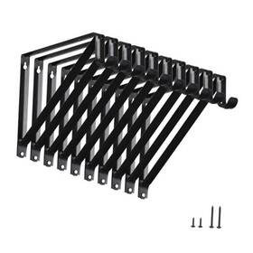 Hmh-6170 Home Master Hardware Heavy Duty Closet Shelf Rod Brackets 10 Pack Wall Mounted