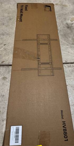 Hv8801 Home Vision Fixed Tv Wall Mount Heavy Duty Vesa 800x600mm Black