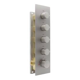 Hsh-brs-ro-p32 Homedec Modern Solid Brass Concealed 4-function 4-way Brushed Nickel