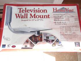 Homevue 734703910662 Television Wall Mount Platform For 25-27 Inch Tv Dual Rotation Adjustable