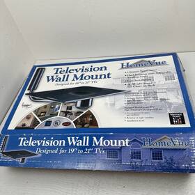 Hvw20-b Homevue Vintage Nos Wall Mount For Up To 21 Inch Crt Tube Tv 360 Turn 60lb Max Capacity