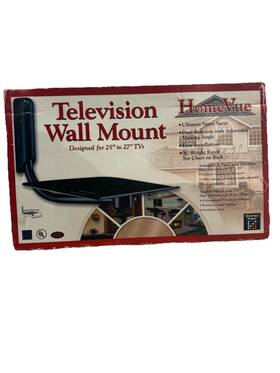 Ptw26-b Homevue Ptw26b Primetime Tv Television Wall Mount For 25-27 Inch Tvs Black Hanging Shelf