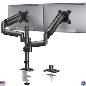 B0cthmklh4 Huanuo Dual Monitor Mount For 32 Inch Screens Adjustable Arm Vesa 75/100mm Tilt/swivel