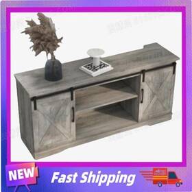 Dsg2p-1 Idealhouse New Tv Stand For 65 Inch Television Modern Farmhouse Sliding Barn Door Home