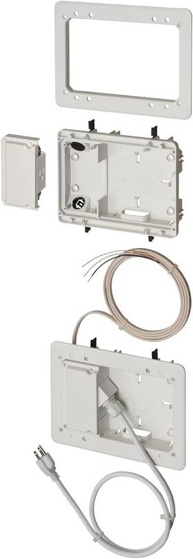 Tvl2508k-1 Industries 313042627679 Low Profile Tv Bridge Kit For Shallow Walls 8-inch X 5-inch Box 1/2