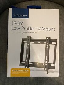 Insignia Low Profile Tv Wall Mount For Most 19 39inch Tvs Fixed Positions
