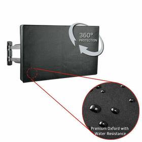 Iron Mounts 309575bk Premium Outdoor Weatherproof Water Resistant Led Tv Cover Protector For 50-52 Inch