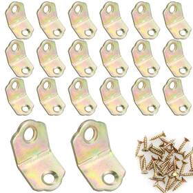 135d-cbaiicsfb-20 Itrolle 135 Degree Corner Brace 20pcs 18x18x18mm Iron Silver Furniture