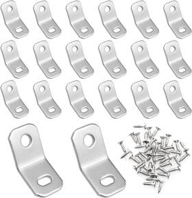 Itrolle 728456075112 135 Degree Corner Brackets 20pcs Zinc Electro-plate