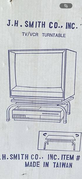 14381 J.h. Smith Co. Inc. Turntable Tv/vcr Stand Mpn
