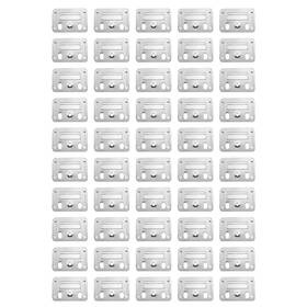 54813-fssf-50 Jcbiz 50pcs Pvc Buckle Stainless Steel Wall Mounting Clips Clip Fixing Silver