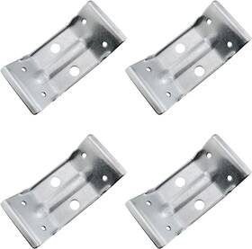 Tbstlcb-116x55-4 Jcbiz Corner Bracket 4pcs 116x55mm Thickened Stainless Steel Boat Silver