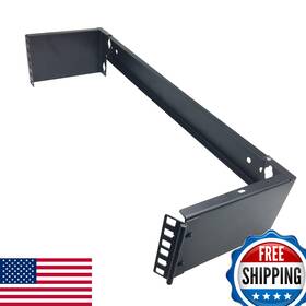 B07w5sqhlg Jingchengmei 2u 19 Inch Hinged Wall Mount Patch Panel Bracket 6 Deep Foldab
