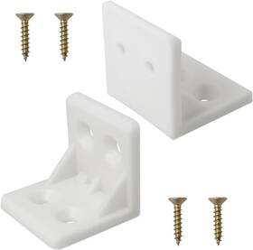 Lspcbns-28x28-w16 Jjhxsm 16pcs L Shape Plastic Corner Bracket 28x28mm White Nylon Square