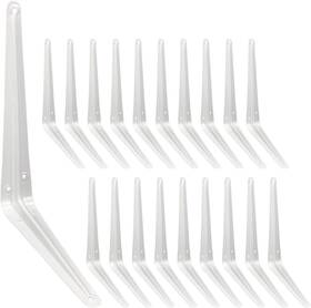 Jap-jb02-1012-20 Joroamp Shelf Brackets 12 Inch 20 Pack White Metal Heavy Duty L X 10