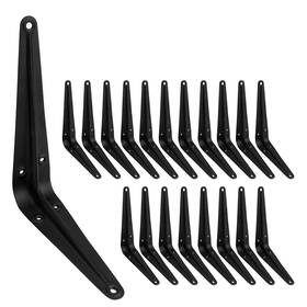 Jhr-jb-56-20 Jorohiker 20 Pack 6 Inch Shelf Brackets For Diy Floating X 5 -20 Black