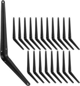 Jhr-jb-810-20 Jorohiker 20 Pack Black Shelf Brackets 10 Inch Heavy X 8 Inches -20