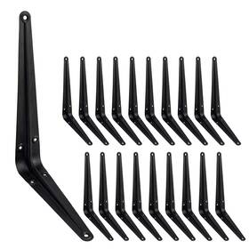 Jhr-sb01-68-20 Jorohiker 20 Pcs Shelf Brackets 8 Inch Floating X 6 Inches -20 Pack Black