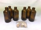 Juvacs6 Juvitus Oz Amber Glass Boston Round Bottle With 742415471821