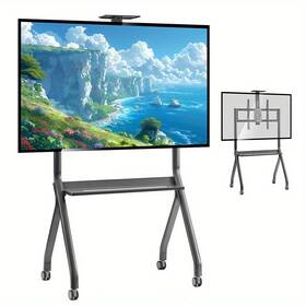 Jyxoihub 739190319141 Extra Tall Tv Floor Stand For 42 Inch To 75 Screens Height Adjustable Mou
