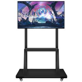 Jyxoihub 782906147620 Universal Flat Screen Tv Carts Stand Mobile Console With Mount For 32-70 Inch