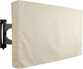 Khomo Gear 313040643633 Outdoor Tv Cover Beige Weatherproof Universal Protector For 55ftft-58ftft Lcd Led