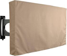 Khomo Gear 445043390306 Outdoor Tv Cover Brown Universal Weatherproof Protector For 22-24 In