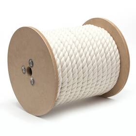 644371tv Kingcord 3/8 Inch X 300 Ft. Natural 3-strand Twisted Cotton Rope