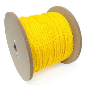 644731tv Kingcord 1/4 Inch X 1 000 Ft. Yellow Hollow Core Polypropylene Barrier