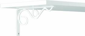Rp-0088-8wt Knape & Vogt And John Sterling Iron Daisy Style Decorative Shelf Bracket White