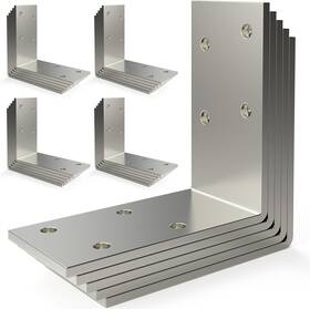 Tzm11025 Komohom 25 Pcs L Brackets Heavy Duty 12-ga Angle Bracket 3 Inch X3 Pack Silver
