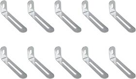 Ku0899 Kumgrot 10pcs L Shape Corner Brace Adjustable 3 Inch 1.18 Silver