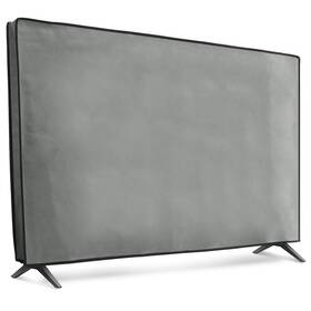 51703.25 Kwmobile Dust Cover For 55 Inch Tv - Fabric Case Protector Light Grey