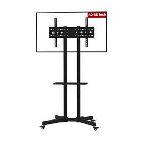 Laflaurent 764269198204 Height Adjustable Mobile Tv Stand For 32 Inch -65 Tvs Vesa Up To 600x400mm Supp